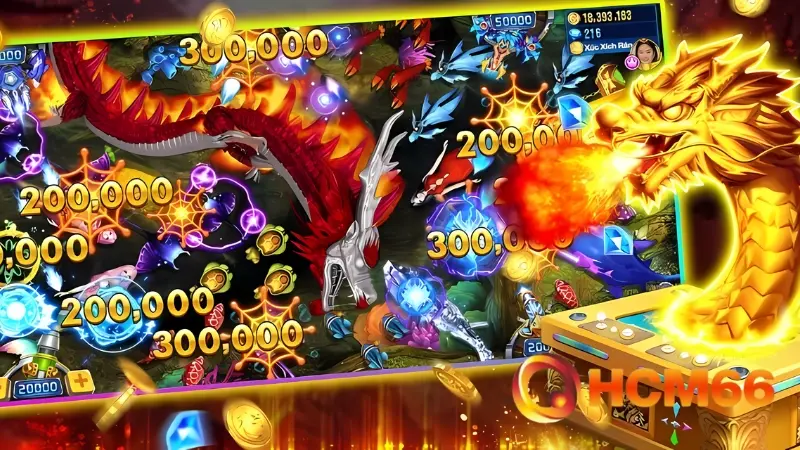 Bắn Cá Thần Rồng - Săn Rồng Vàng, Nhận Ngay Thưởng Lớn 3 Người chơi có thể sử dụng nhiều loại vũ khí và tính năng hỗ trợ khi săn cá